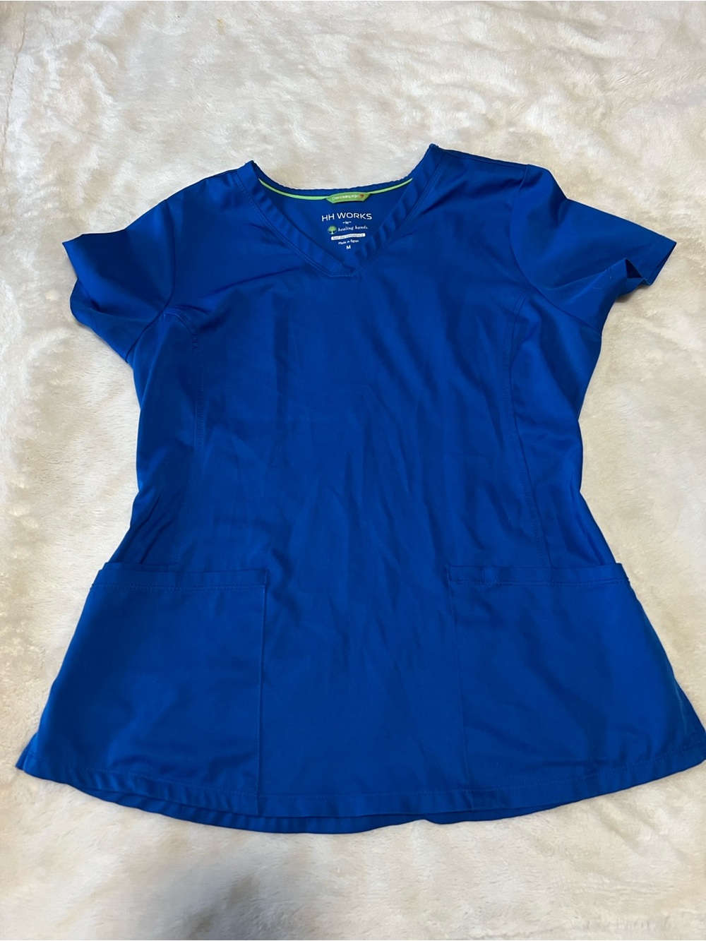 HH Works Royal Blue V-Neck Medical Scrub Top